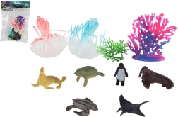 Tengeri állatkák és korallok készlet