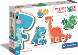 Clementoni az első dinoszaurusz puzzle-m 4 az 1-ben