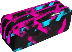 Line Girl három cipzáras iskolai tolltartó