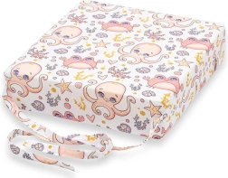 New Baby Basic gyerek székmagasító, polip motívummal, rózsaszín