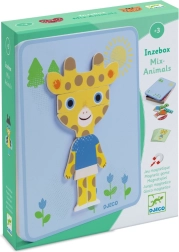 Djeco mágneses játék Inzebox állatmix