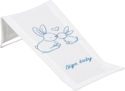 Textil baba kád betét nyuszikkal, fehér