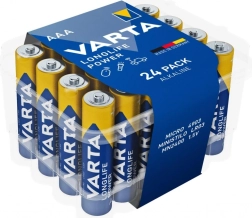 Alkáli elemek AAA VARTA Longlife Power 24 db, prémium csomagolás