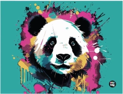 Védőterítő rajz- és kézműves foglalkozásokhoz 65 × 50 cm – panda