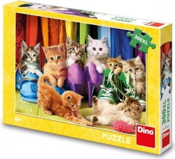 Dino puzzle színes kiscicák 300 XL darab