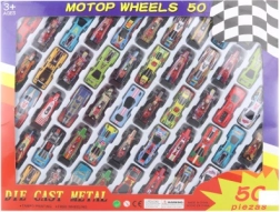 50 darabos fém kisautó készlet