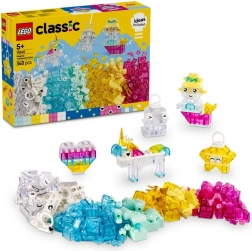 LEGO Classic varázslatos készlet átlátszó kockákkal
