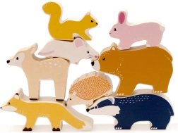 Fából készült erdei állatkák készlete