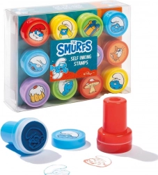 Hupikék törpikék önfestékező bélyegzők, 12 darabos készlet