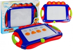 Mágneses tábla Kék bélyegzők Pictionary