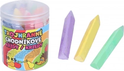 Színes háromszögletű járdakréták, 20 db