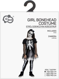 Lány csontváz jelmez 110–120 cm