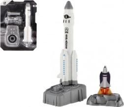 Műanyag kilövős űrrepülőgép dokkoló állomással, 19 cm