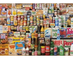 Puzzle GIBSONS 1980-as év Bevásárlókosár 1000 darab