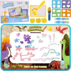 varázslatos vizes rajzolós alátét XXL 100 × 80 cm bélyegzőkkel és számokkal