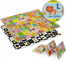 Humbi erős, kétoldalas XPE habszőnyeg 120 × 180 német ábécével