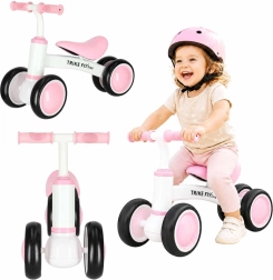Trike Fix Tiny V2 rózsaszín gyermek lábbal hajtós kismotor négy kerékkel