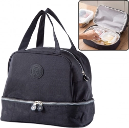 Szigetelt Termotáska Állítható Pánttal Fekete 27cm