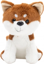 Plüss Shiba Inu kutya barna-fehér 20 cm