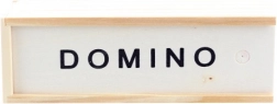 Fa dominó dobozban