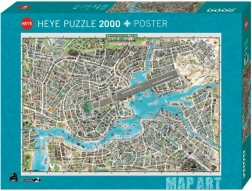 HEYE puzzle 2000 darab – a zene városa
