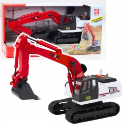 Gumilánctalpas kotrógép forgatható fülkével és mozgatható kanállal