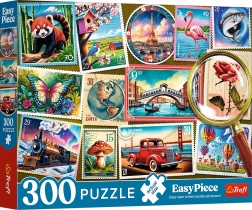 puzzle 300 easypiece – postai bélyegek trefl