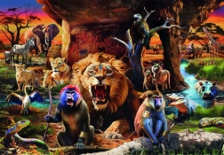 Clementoni puzzle Állatgyűlés 1500 darab