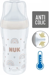 NUK Perfect Match üveg bébi cumisüveg hőmérséklet-ellenőrzéssel 230 ml