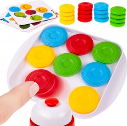 Logikai játék: gyors zsetonok és kártyák