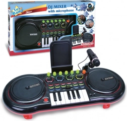 DJ keverőpult mikrofonnal