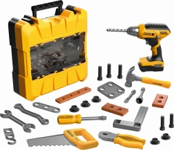 Gyermek szerszámkészlet bőröndben, fényhatásokkal