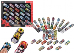 Autókészlet hajtással - színes gyűjtemény, 25 darab
