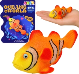 Szemfoltos bohóchal gumifigura (pocakos) 10,5 cm