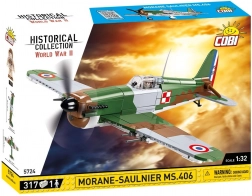COBI Morane–Saulnier MS.406 – történelmi repülőgép építőkészlet 1:32 (317 elem)