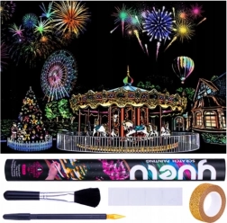 Kaparázós kép Vidám park 75x52 cm