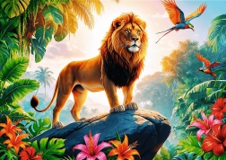 TREFL Puzzle Dzsungel királya 200 darab