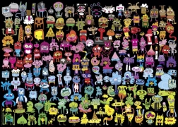 Puzzle Heye Színpompás Doodle