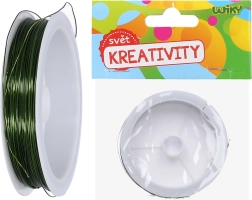 Zöld dekorációs kötöződrót 0,4 mm, 30 m