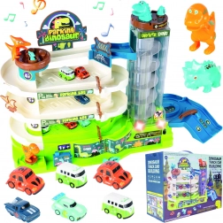 Többszintes parkoló – Dínók világa