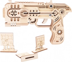 Fa 3D puzzle Gumi puskával Sárkány Üldöző