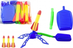 Habrakétás kilövő állomás pumpával – kék kerti készlet