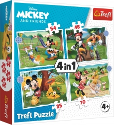 4 az 1-ben puzzle – nagyszerű nap MICKEY EGÉRREL