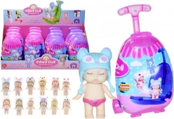 baba bőröndben kiegészítőkkel