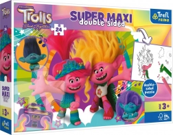 Kétoldalas TREFL puzzle Trollok 3 – Boldog troll nap SZUPER MAXI 24 darab