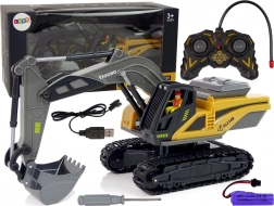 Caterpillar távirányítós lánctalpas kotrógép 2.4G sárga