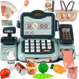 gyermek pénztárgép LCD kijelzővel, 24 darab