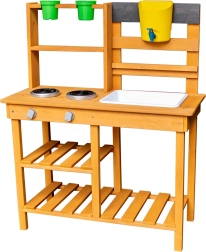 2Kids Toys fa kerti játékkonyha mosogatóval