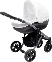 New Baby Basic univerzális babakocsi szúnyogháló, fehér