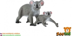Koala kölyökkel – 2 darabos műanyag figura készlet 4–6 cm
